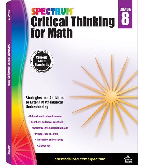 [중고] Spectrum Critical Thinking for Math, Grade 8 (Paperback)