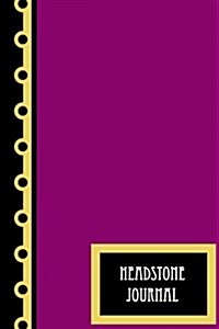 Headstone Journal: 100 Pages - Plum (Paperback)