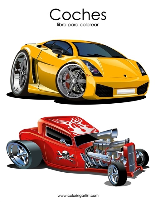 Coches Libro Para Colorear 1 (Paperback)