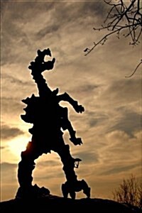 Silhouette of the Wawel Dragon in Krakow Poland Journal: 150 Page Lined Notebook/Diary (Paperback)