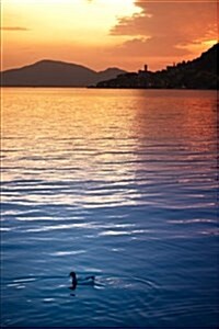Sunset at Lake Iseo Lombardy Italy Journal: 150 Page Lined Notebook/Diary (Paperback)