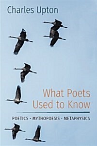 What Poets Used to Know: Poetics - Mythopoesis - Metaphysics (Paperback)