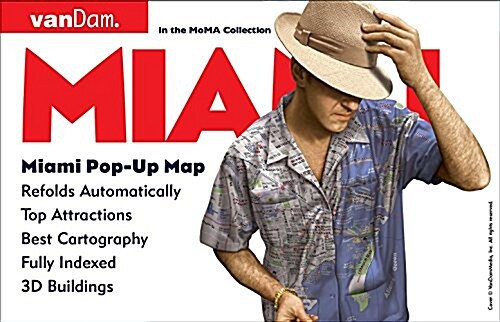 Miami Pop-Up Map by Vandam (Folded, 6, Revised)