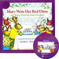 노부영 Mary Wore Her Red Dress (Paperback + CD) - 노래부르는 영어동화