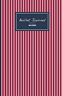 Bullet Journal. Red & Grey Lines: Soft Cover, 5.5 X 8.5 Inch, 130 Pages (Paperback)