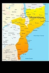Map of Mozambique Journal: 150 Page Lined Notebook/Diary (Paperback)