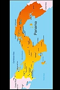 Map of Panama Journal: 150 Page Lined Notebook/Diary (Paperback)
