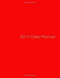 2017 Daily Planner: Red Cover (Paperback)