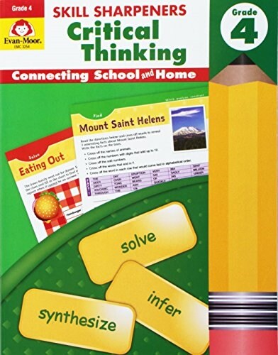 Skill Sharpeners: Critical Thinking, Grade 4 Workbook (Paperback, Student)