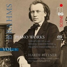 Piano Works Vol.5 Handel Variations Op.24, Paganini Variations Op.35, Variations Op.21