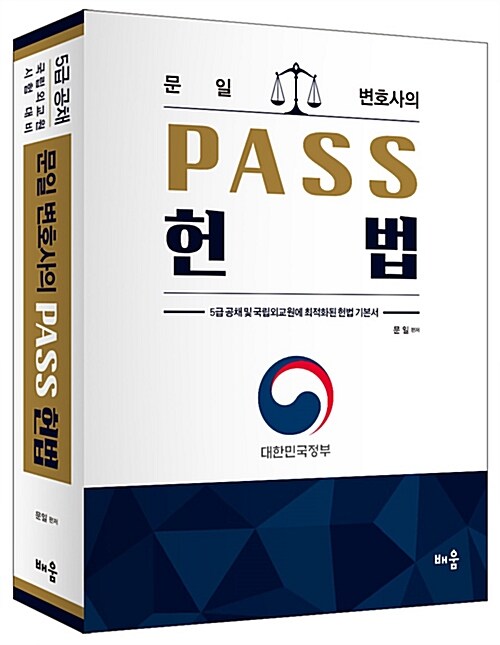 [중고] 문일 변호사의 Pass 헌법