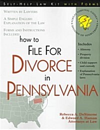 How to File for Divorce in Pennsylvania (Paperback)