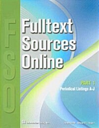 Fulltext Sources Online January 2010 (Paperback)