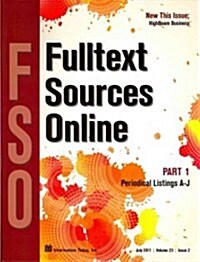 Fulltext Sources Online 2011 (Paperback)