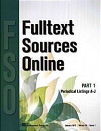 Fulltext Sources Online January 2012 (Paperback)