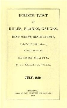 H. Chapin 1859 Price List (Paperback)