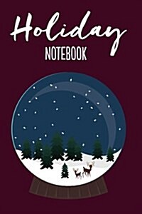 Holiday Notebook: Snow Globe (Paperback)