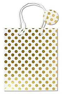 DLX Gift Bag Gold Dots (Other)