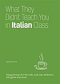 What They Didnt Teach You in Italian Class: Slang Phrases for the Cafe, Club, Bar, Bedroom, Ball Game and More (Hardcover)