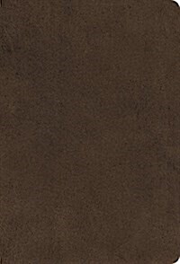 ESV Large Print Compact Bible (Microsuede, Brown) (Imitation Leather)