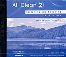 All Clear Listening and Speaking 2 : Audio CD (CD 2장, 3rd Edition)