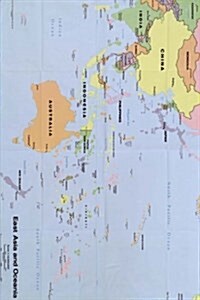 East Asia and Oceania Map: Blank 150 Page Lined Journal for Your Thoughts, Ideas, and Inspiration (Paperback)
