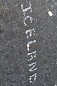 Iceland Written with Stones on a Black Sand Beach: Blank 150 Page Lined Journal for Your Thoughts, Ideas, and Inspiration (Paperback)