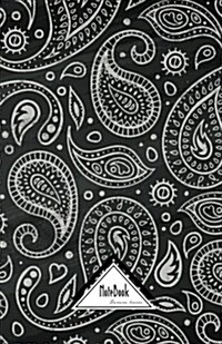 Notebook Journal Dot-Grid, Graph, Lined, No lined: Black White Sketches Floral Paisley: Small Pocket Notebook Journal Diary, 120 pages, 5.5 x 8.5 (Paperback)