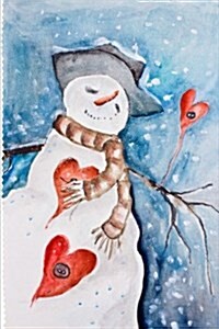 Adorable Snowman Illustratiion Journal: 150 Page Lined Notebook/Diary (Paperback)