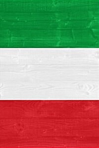 The Flag of Italy Painted on a Fence: Blank 150 Page Lined Journal for Your Thoughts, Ideas, and Inspiration (Paperback)