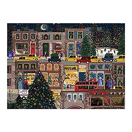 Joy Laforme Winter Lights Large Embellished Holiday Notecards (Other)