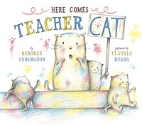 Here comes the teacher cat