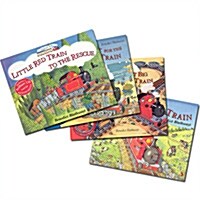 [중고] Adventures of the Little Red Train 시리즈 4종 (Book + Audio CD) 세트 (4 Paperback + 4 Audio-CD)