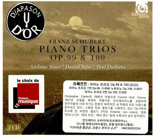 [수입] 슈베르트 : 피아노 트리오 1, 2번 & 노투르노 D.897 [2CD]