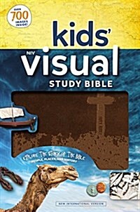 Niv, Kids Visual Study Bible, Leathersoft, Bronze, Full Color Interior: Explore the Story of the Bible---People, Places, and History (Imitation Leather)