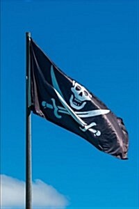 Black Pirate Flag Journal: 150 Page Lined Notebook/Diary (Paperback)