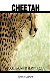 Cheetah Pocket Monthly Planner 2017: 16 Month Calendar (Paperback)
