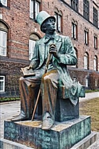 Hans Christian Andersen Statue in Copenhagen Denmark Journal: 150 Page Lined Notebook/Diary (Paperback)