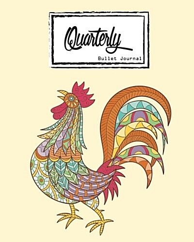 Bullet Journal: Dot Grid, Colorful Hen Rooster Diary Notebook, 8 X 10, 90 Page: Inspiring Your Ideas and Tips for Hand Lettering Your (Paperback)