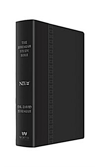 The Jeremiah Study Bible, NIV (Large Print Edition, Black W/ Burnished Edges) Leatherluxe: What It Says. What It Means. What It Means for You. (Leather)