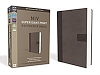 NIV, Super Giant Print Reference Bible, Giant Print, Imitation Leather, Gray, Red Letter Edition (Imitation Leather, Special)