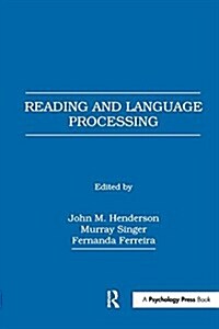 READING AND LANGUAGE PROCESSING (Hardcover)
