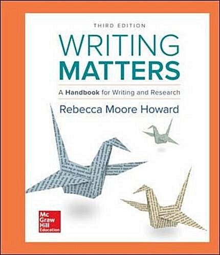 Writing Matters: A Handbook for Writing and Research (Comprehensive Edition with Exercises) (Hardcover, 3)