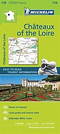 Michelin Chateaux of the Loire Zoom Map 116 (Folded)