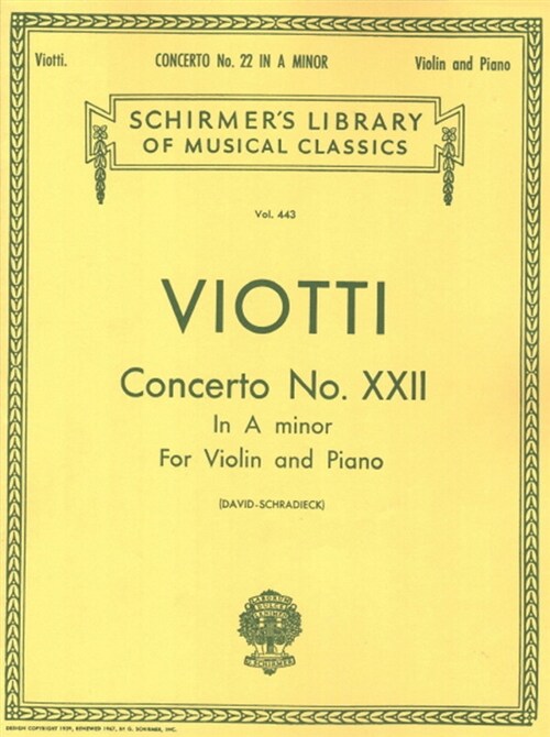 Viotti : Violin Concerto No. 23 in G Major