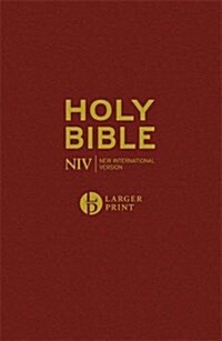 NIV Larger Print Burgundy Hardback Bible (Hardcover)