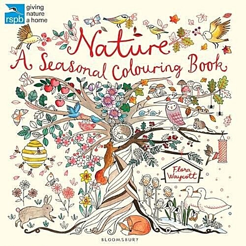 RSPB Nature: A Seasonal Colouring Book (Paperback)