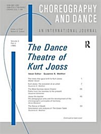 The Dance Theatre of Kurt Jooss (Hardcover)