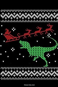 Dinosaur Eating Santa: Funny Christmas Trex Writing Journal Lined, Diary, Notebook for Men & Women (Paperback)