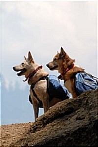 Dogs with Backpacks Journal: 150 Page Lined Notebook/Diary (Paperback)